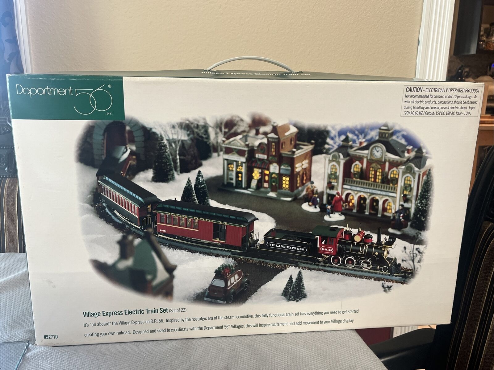 Vintage Christmas Dept 56 Bachmann Village Express Electric Train Set 52710 
