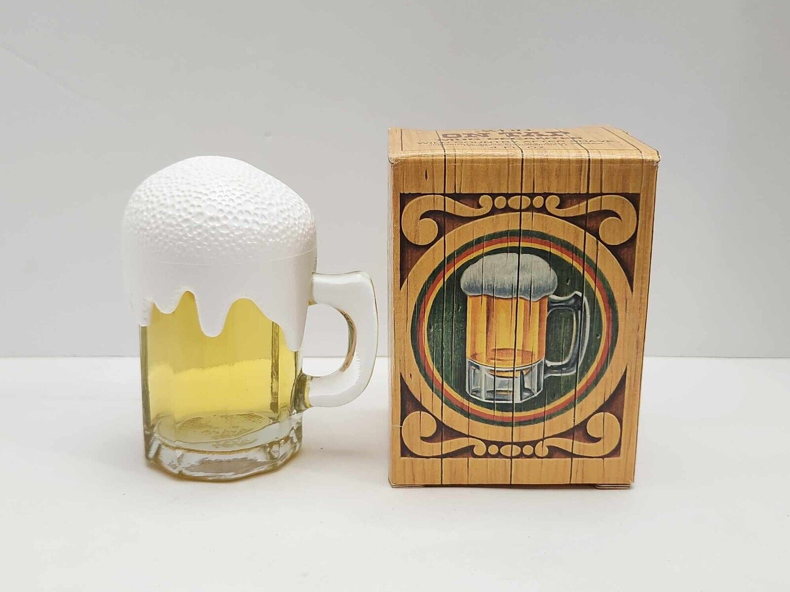 Vintage Avon 4 oz. On Tap Wild Country Aftershave Beer Mug Decanter Full w/ Box