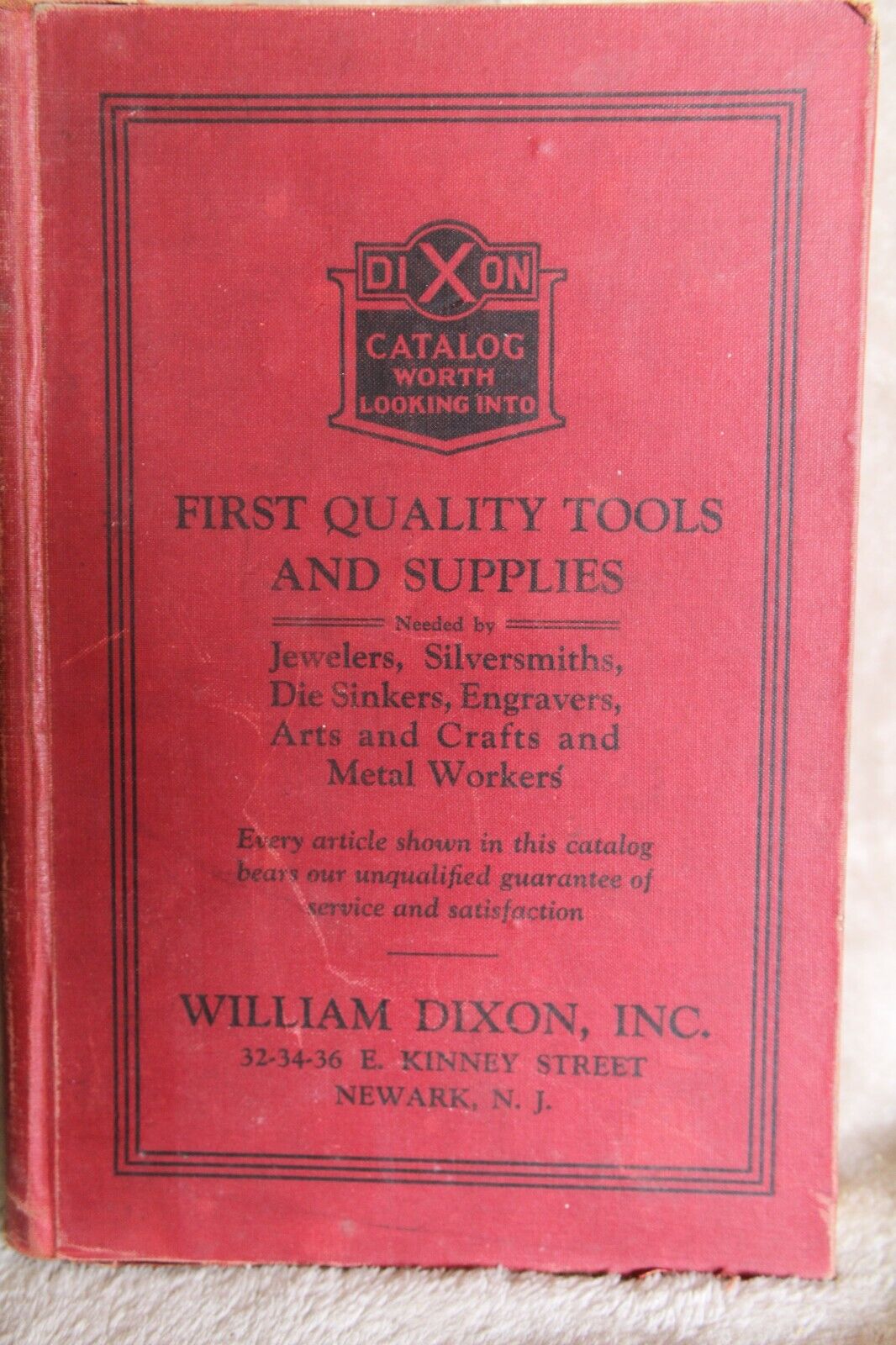 Vintage 1926 William Dixon First Quality Tools & Supplies Catalog Hardcover N.J.