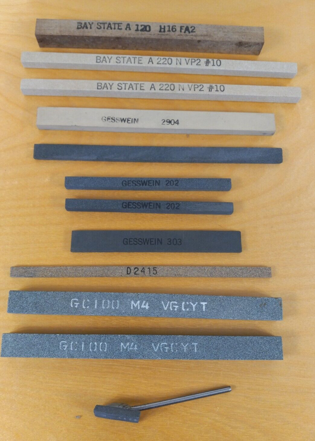 Lot of 12 New Vintage Gesswein, Bay State Sharpening Stones - Made in USA