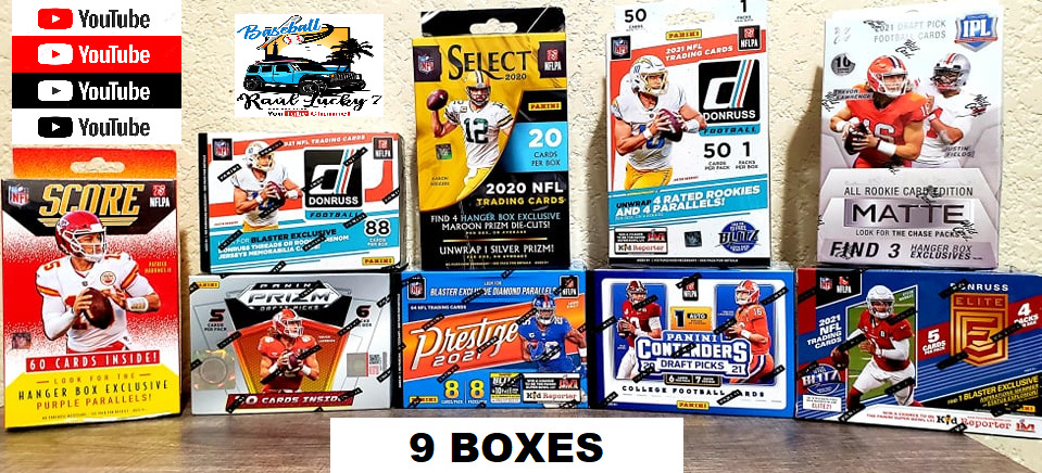 Tampa Bay Buccaneers 20-21 NFL FOOTBALL 9 BOX MIXER CASE BREAK ALL CARDS SHIP.