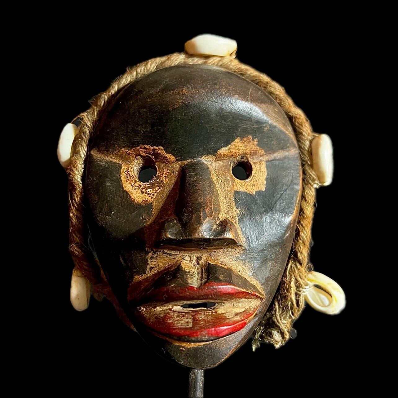 Hand Carved Antiques Home Décor Wooden Mask Tribal Dan Liberia Mask-9741