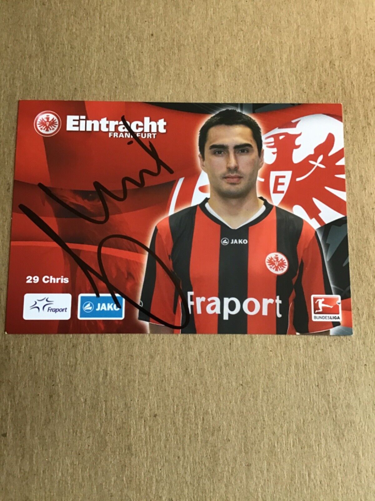 Chris, Brazil 🇧🇷 Eintracht Frankfurt  2010/11 hand signed