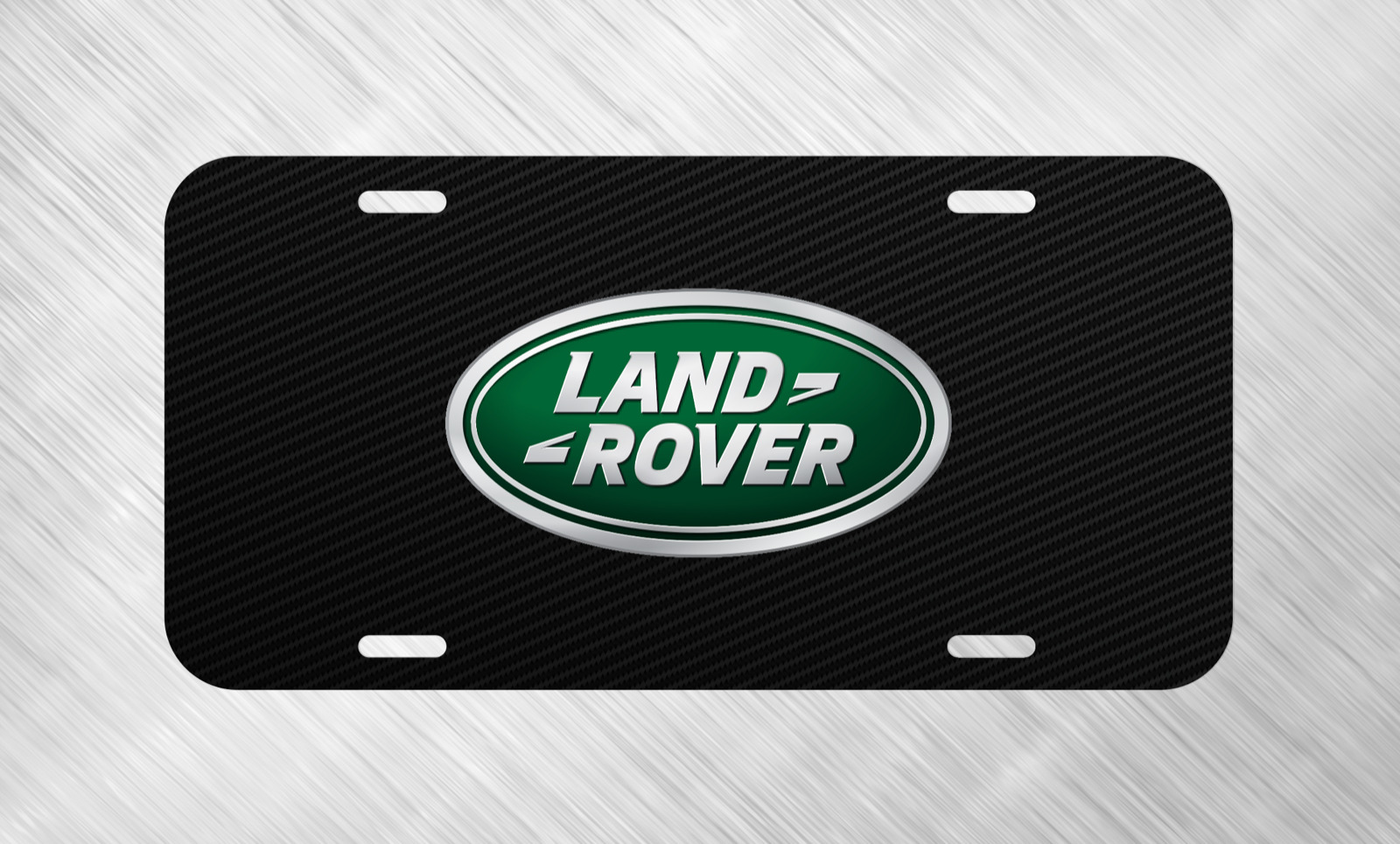 Simulated Carbon For Land rover License Plate Auto Car Tag  
