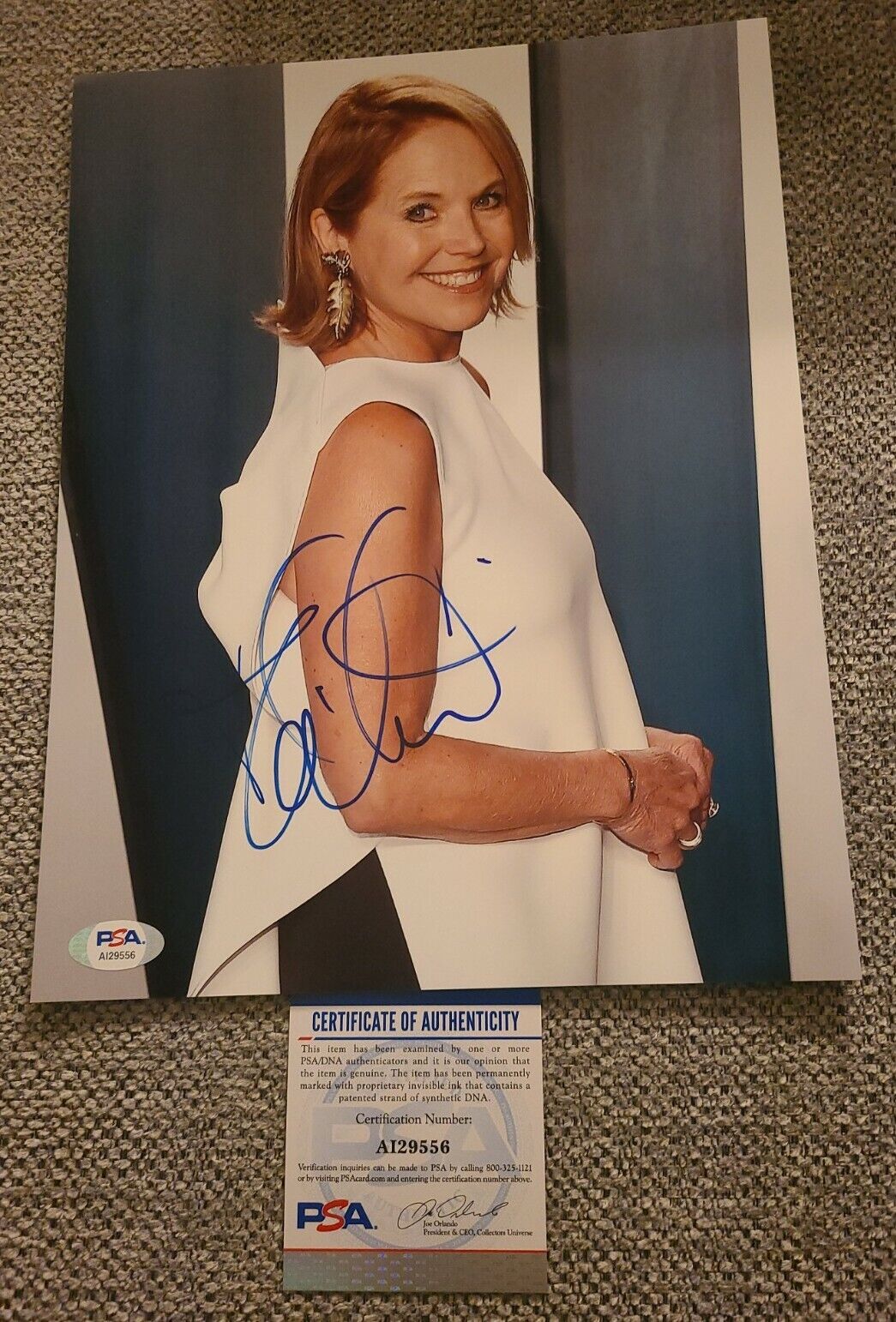 KATIE COURIC SIGNED 8X10 PHOTO NEWS ANCHOR PSA/DNA AUTHENTICATED #AI29556 WOW