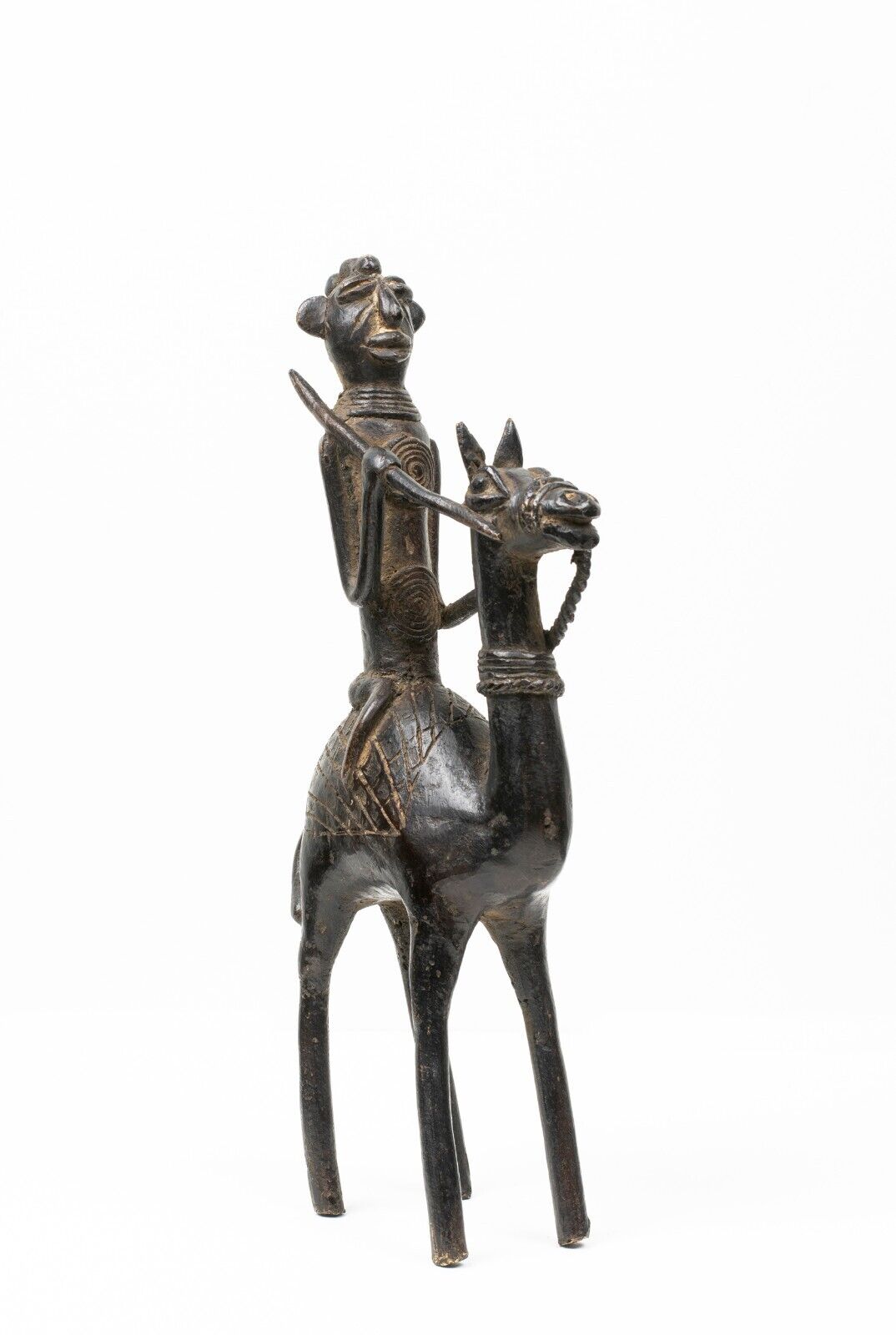A West African Bronze Riding Figure