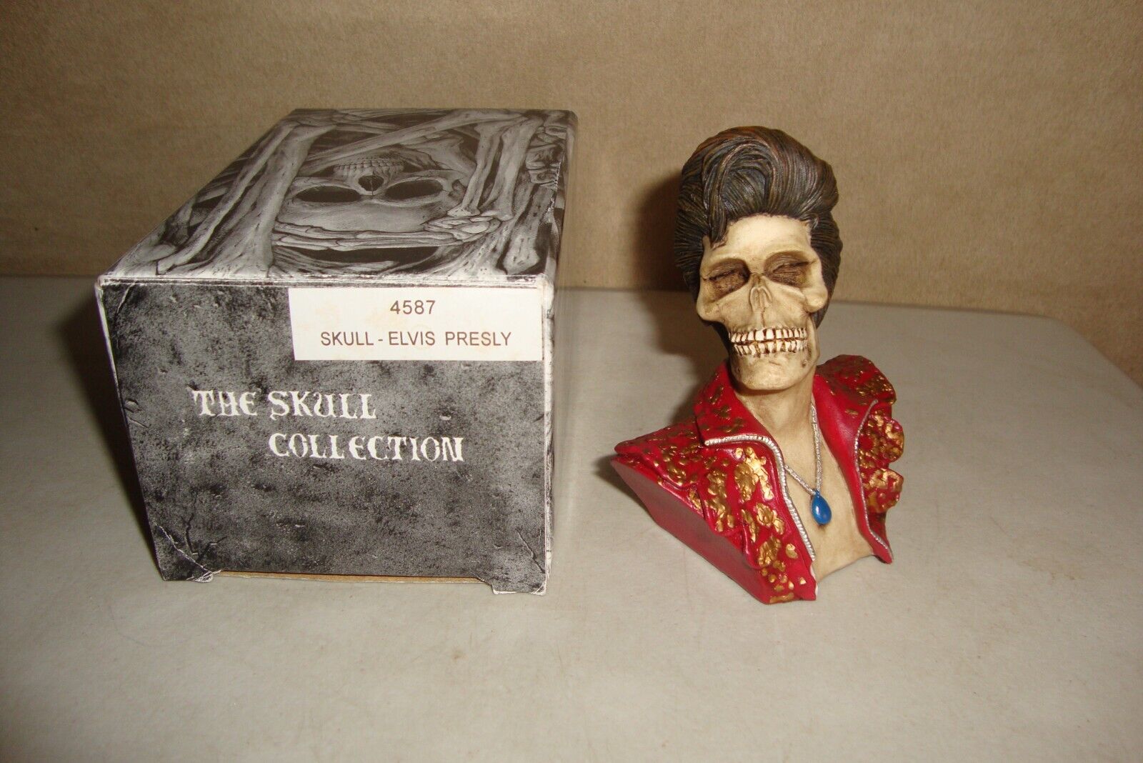 Veronese Skull Collection Elvis #4587 Figurine 4\