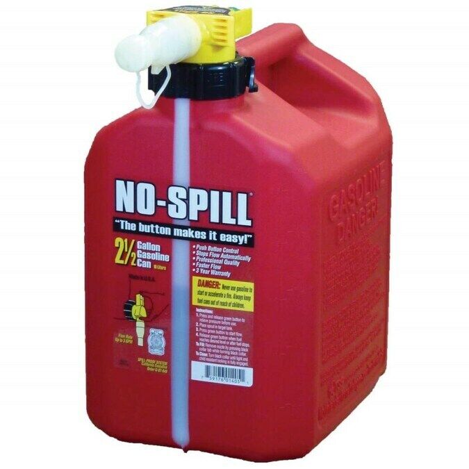 No-Spill 1405 2-1/2-Gallon Poly Gas Can (CARB Compliant)