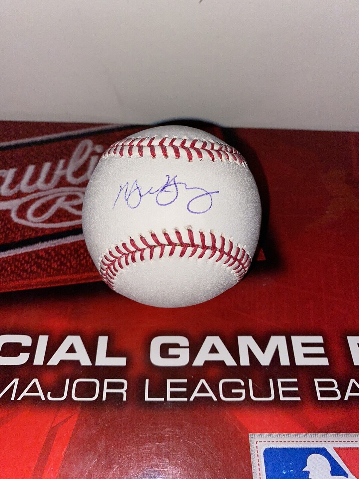 MICHAEL YOUNG  AUTOGRAPHED MLB  BASEBALL GUARANTEED TO PASS AUTHENTICATION