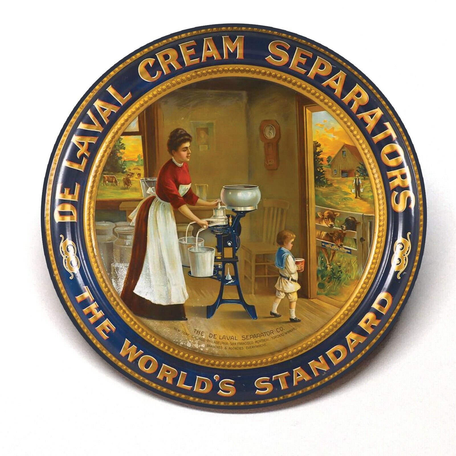 De Laval Cream Separator West Advertising Pocket Mirror