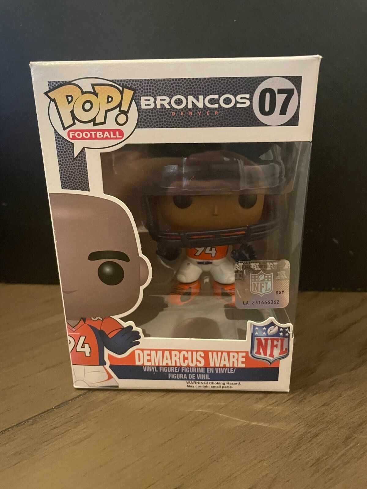 Funko POP DeMarcus Ware NFL Denver Broncos Football 07 Ships with Protector (a)