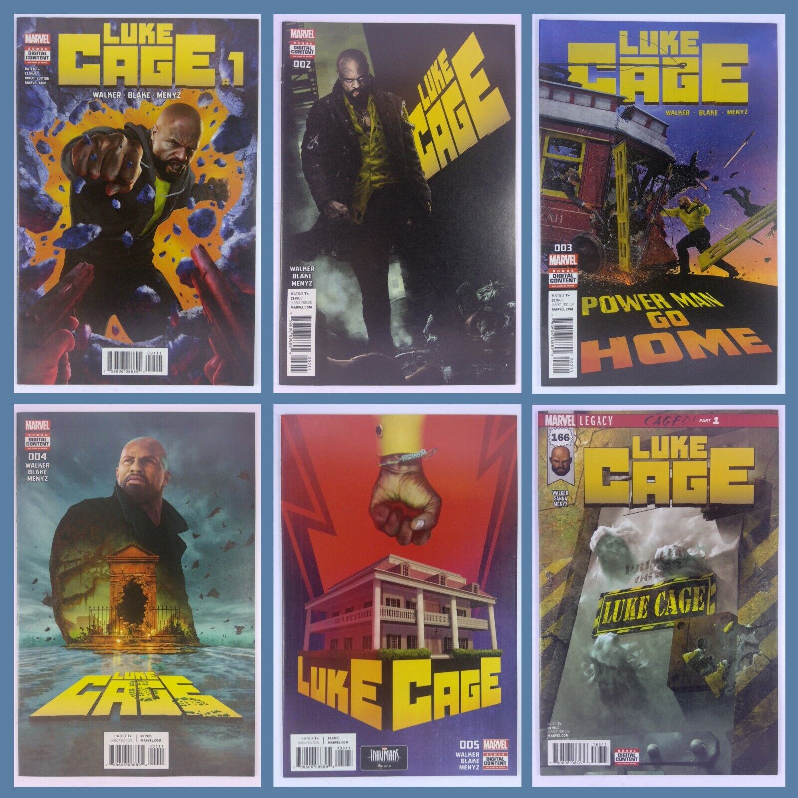 Luke Cage (2017) 1-5 166-170 | 10 Book Lot | Marvel Defenders FULL RUN
