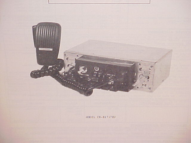 1976 PANASONIC CB/AM/FM STEREO MULTIPLEX RADIO SERVICE MANUAL MODEL CR-B1717EU