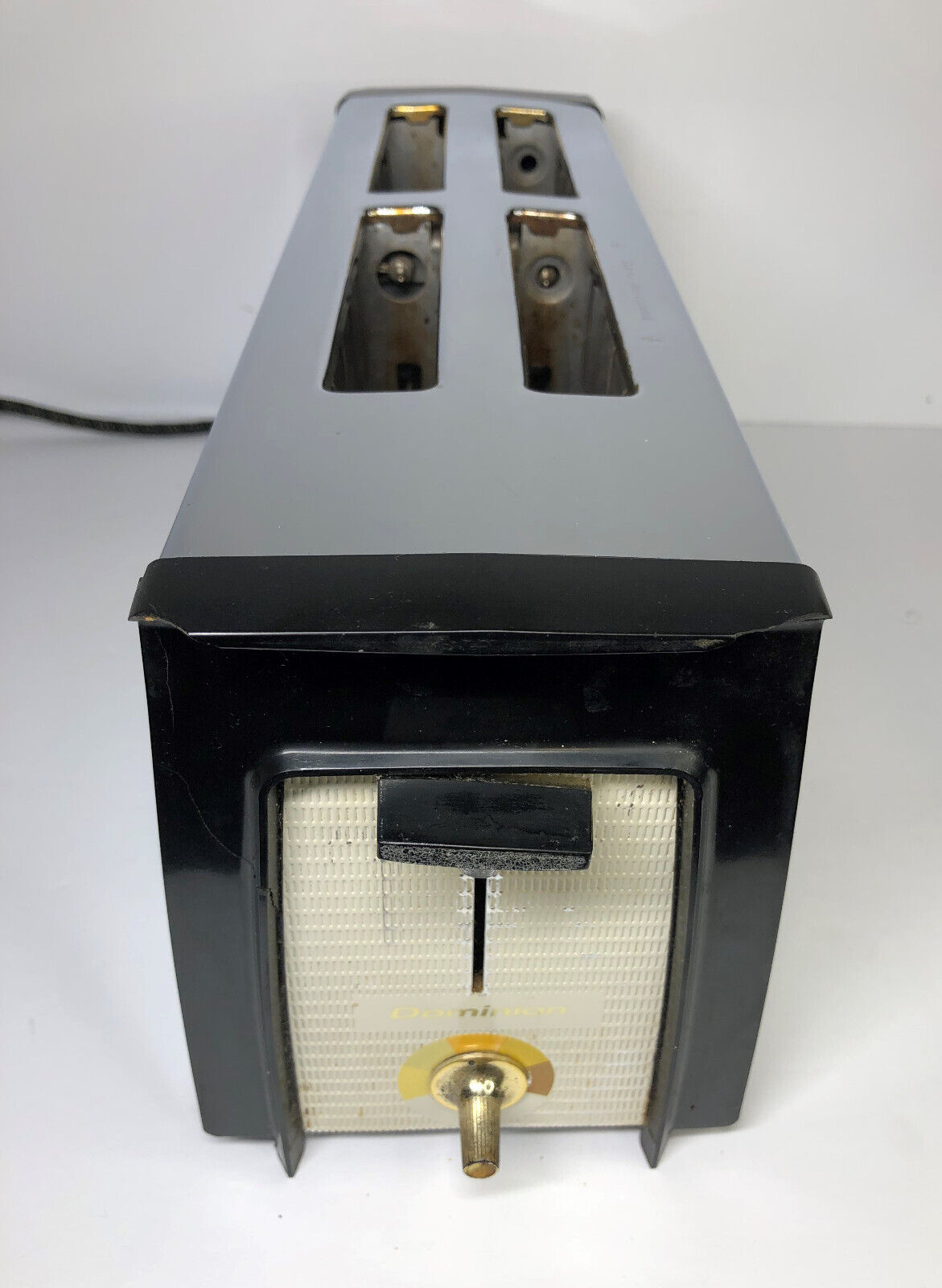 Vintage Dominion 4 Slice Toaster Long Style Model 1144.2 Mid Century MCM TESTED