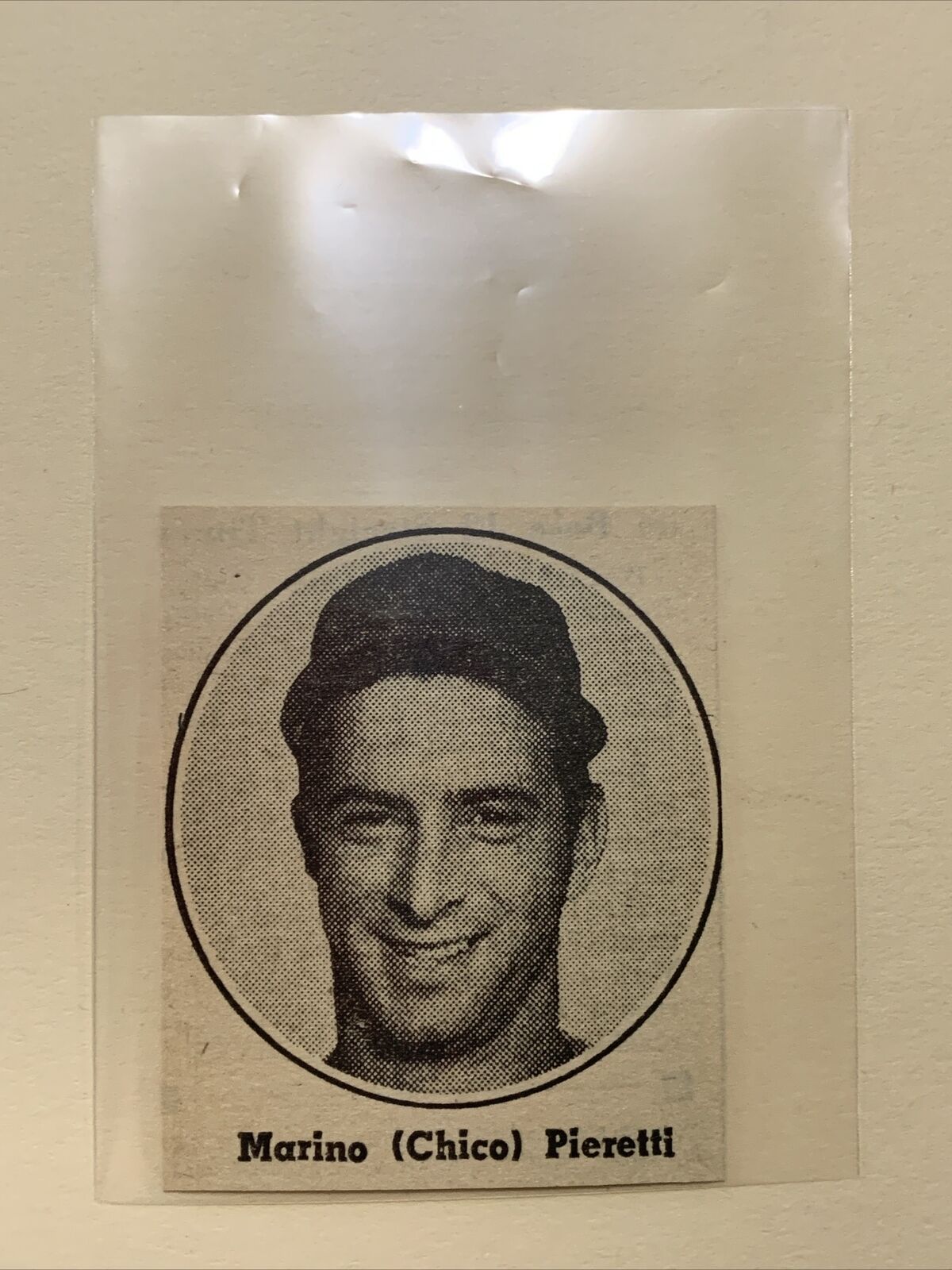 Marino Pieretti Sacramento Solons 1954 Sporting News Baseball Panel