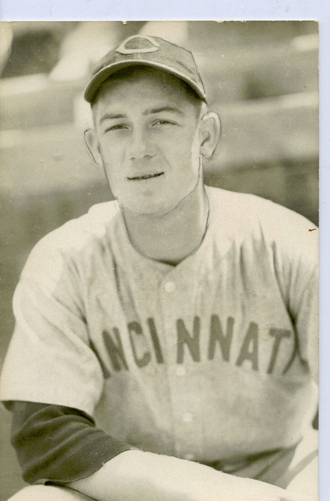 Old Baseball Photo Postcard Gene Thompson