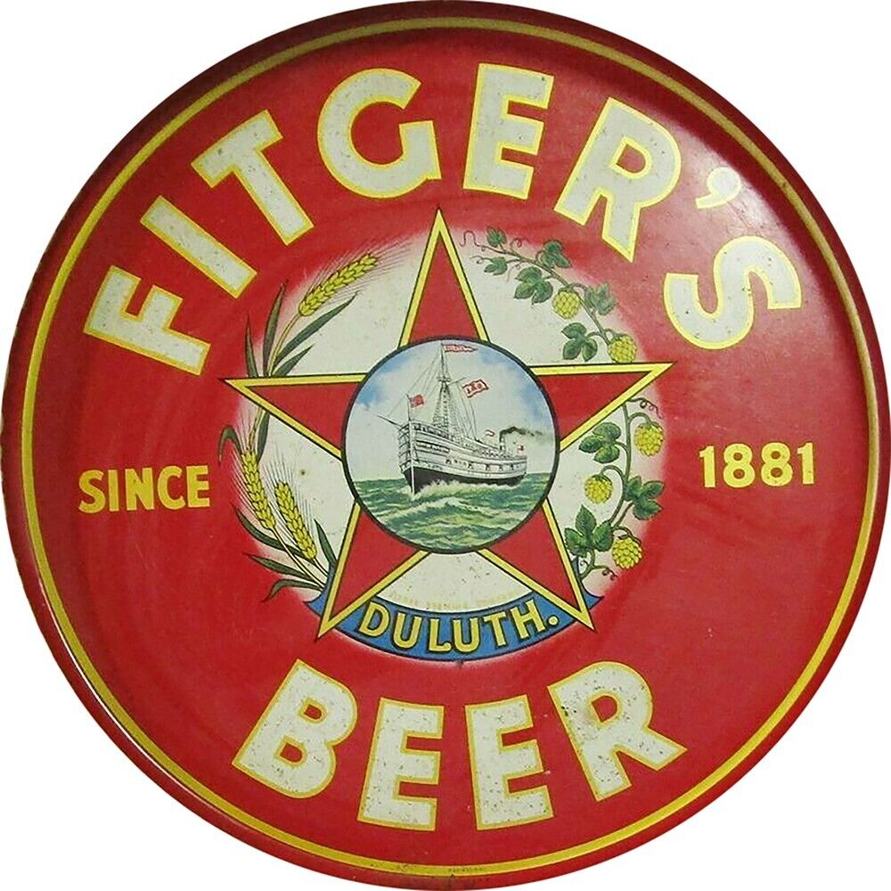 Vintage Fitgers Duluth Beer Ad Reproduction Metal Sign 