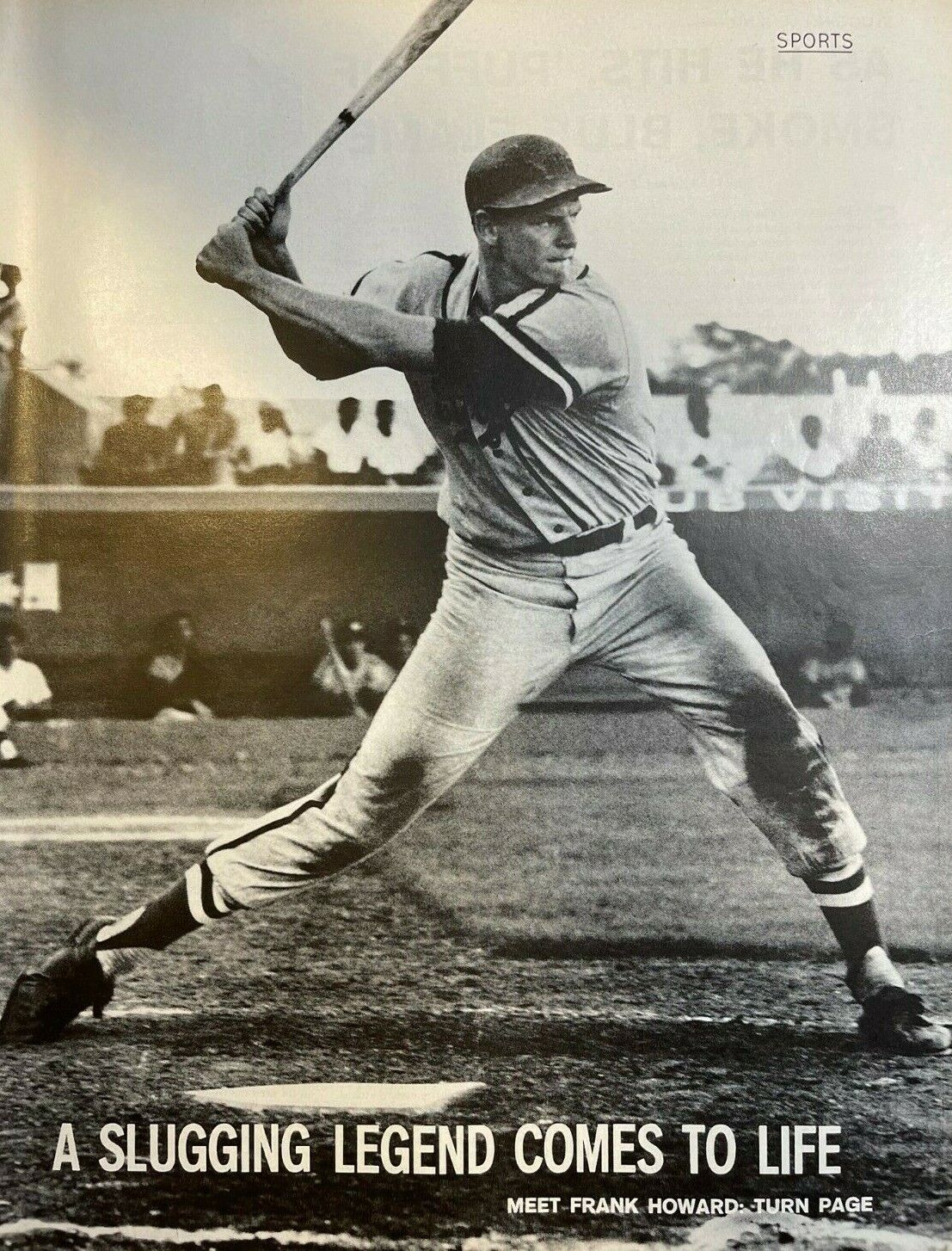 1960 Baseball Player Frank Howard Los Angeles Dodgers illustrated