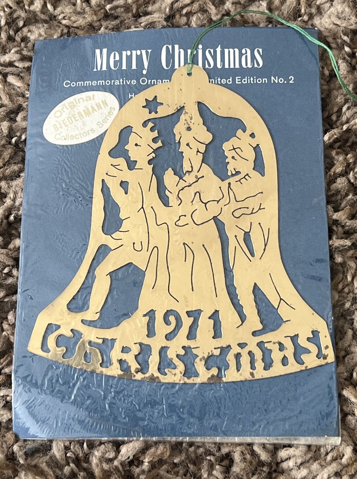 Original Biedermann Collectors Series 1971 Christmas Ornament Limited Edition 2