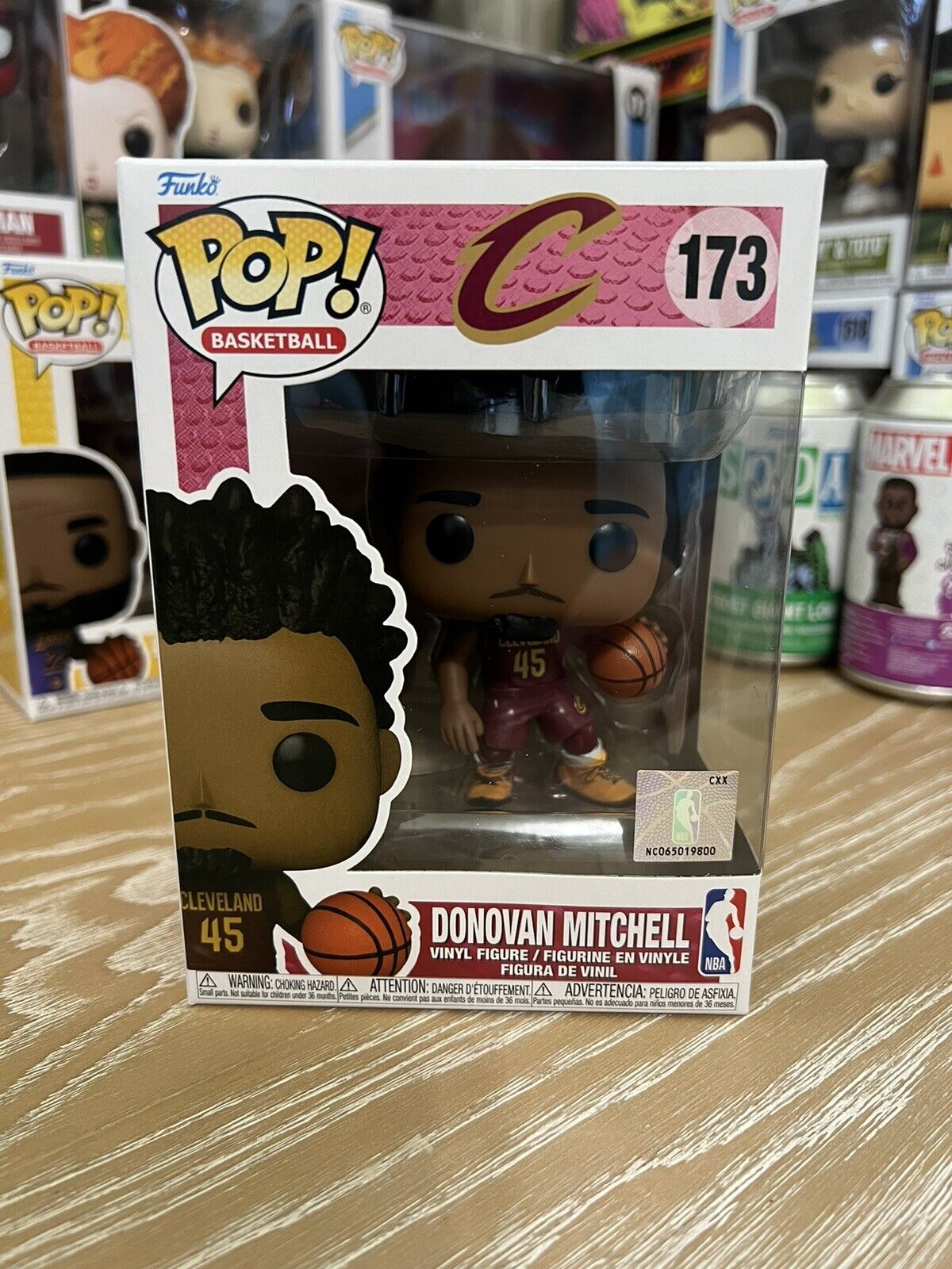 NBA K Cleveland Cavaliers Donovan Mitchell Funko Pop #173 New In Box