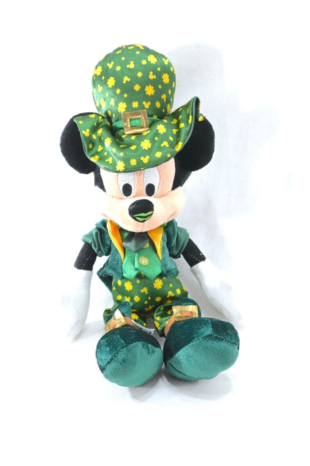 RARE Disney Mickey Mouse Leprechaun Plush Toy 13\