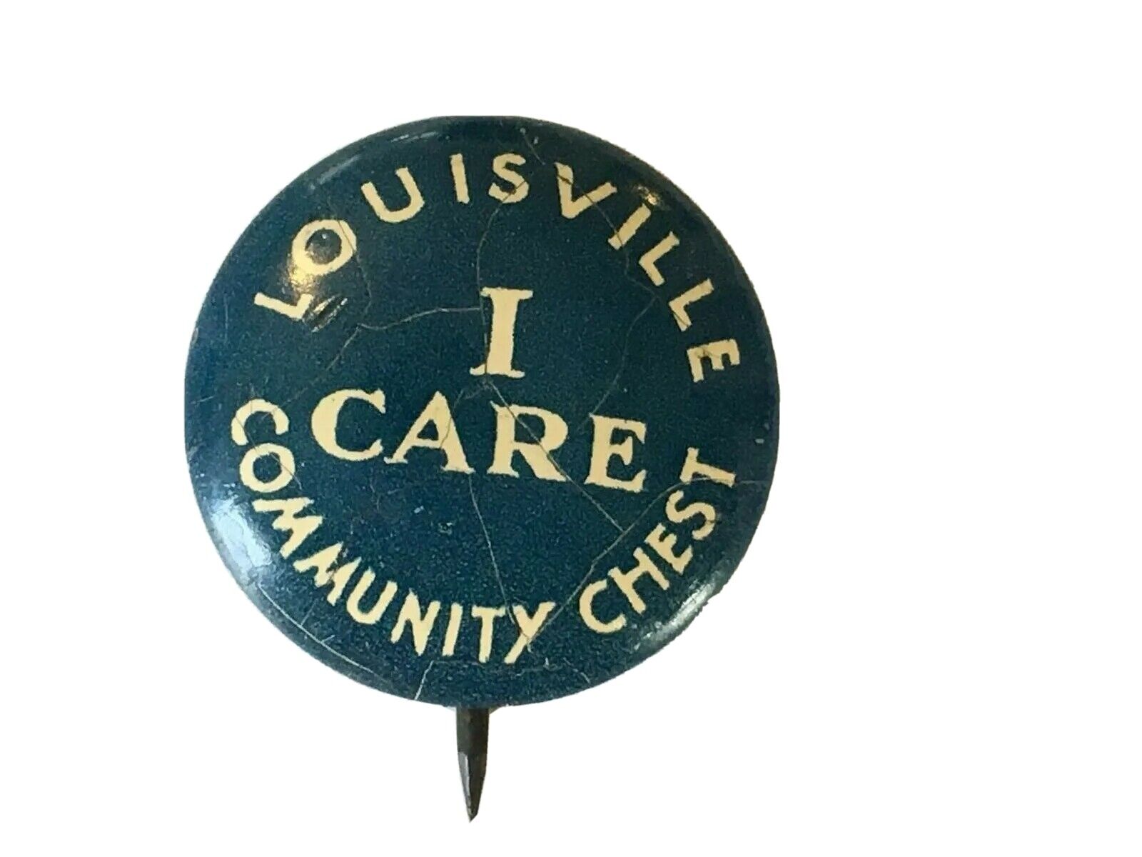 Louisville Community Chest I Care 5/8 Inch Pinback Button Vintage Rare Pin