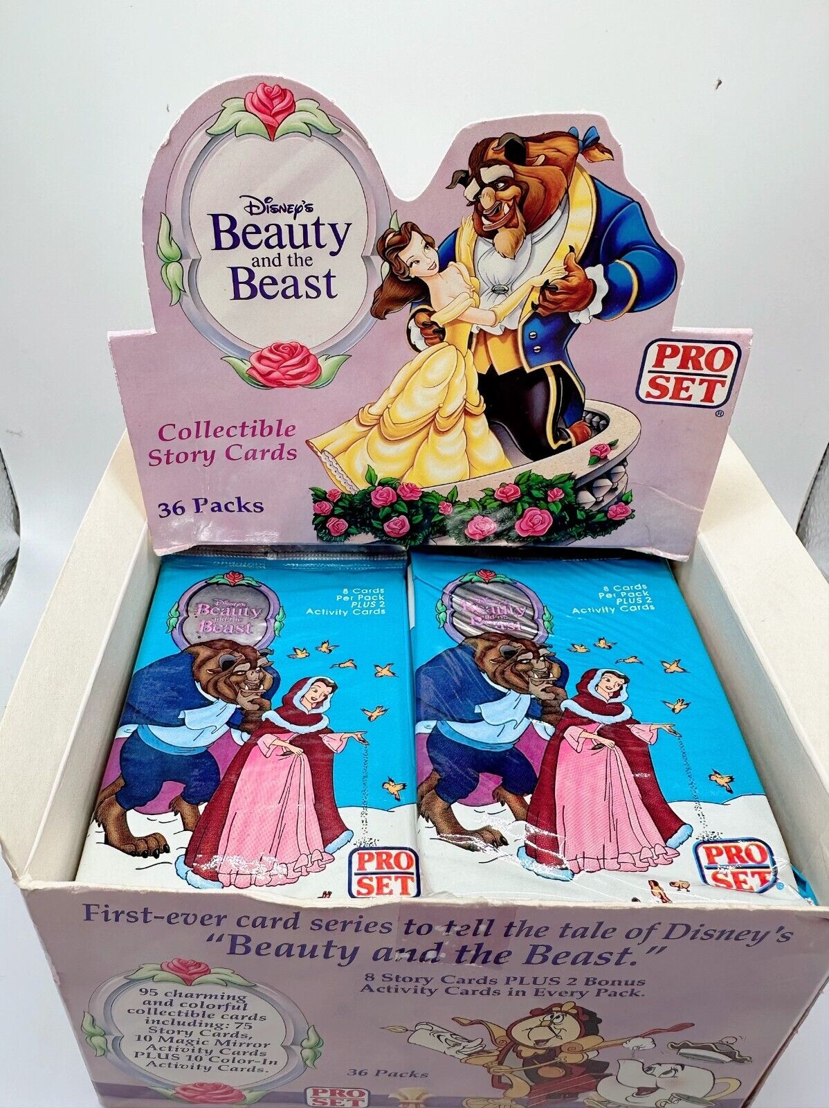 1992 Pro Set Disney\'s Beauty and the Beast Story Cards - Lot 31 Sealed Packs