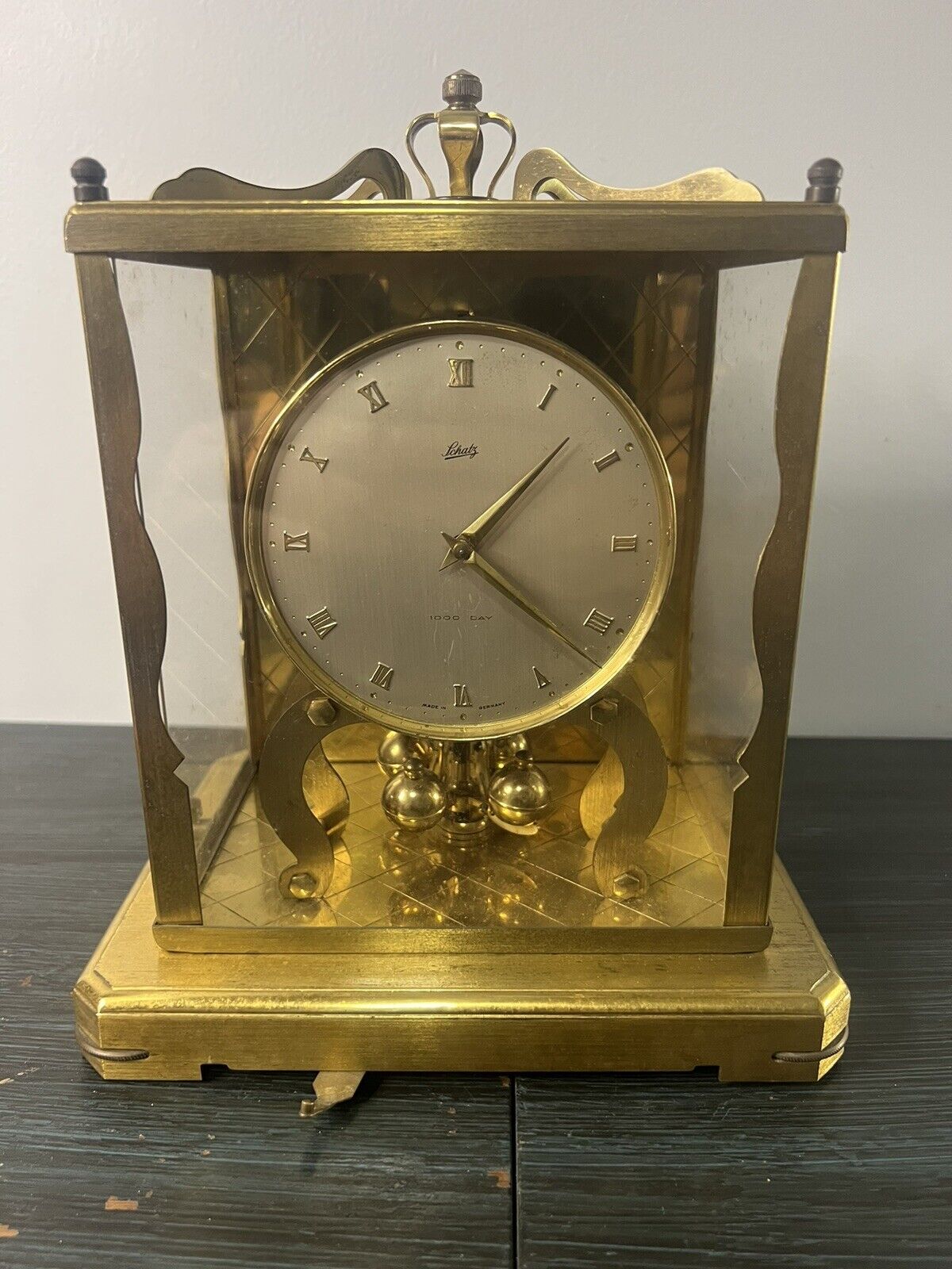 Vintage 1000 Day Aug. Schatz & Sohne Clock Made in Germany W-Original Box No Key