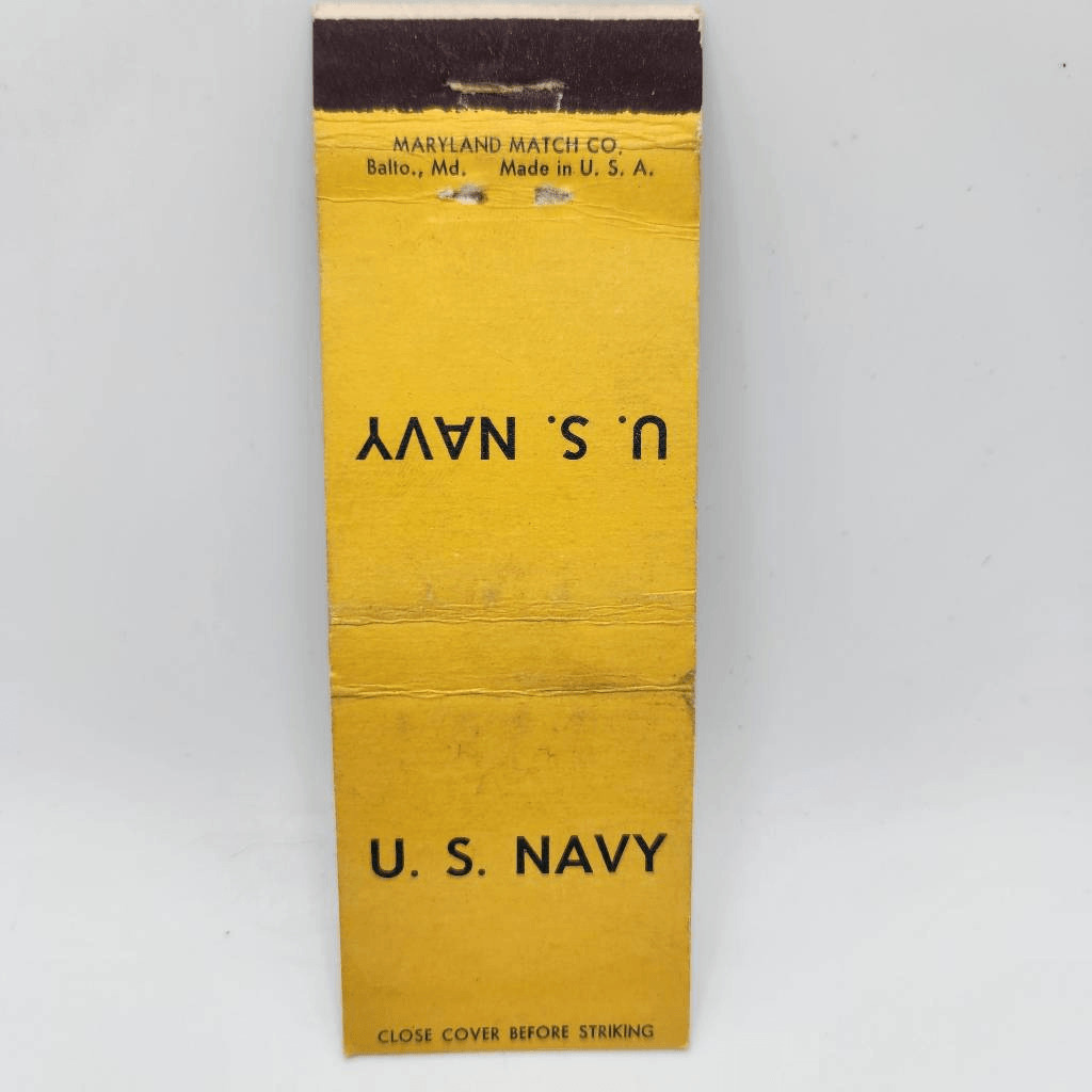 Vintage Matchcover U.S. Navy Yellow