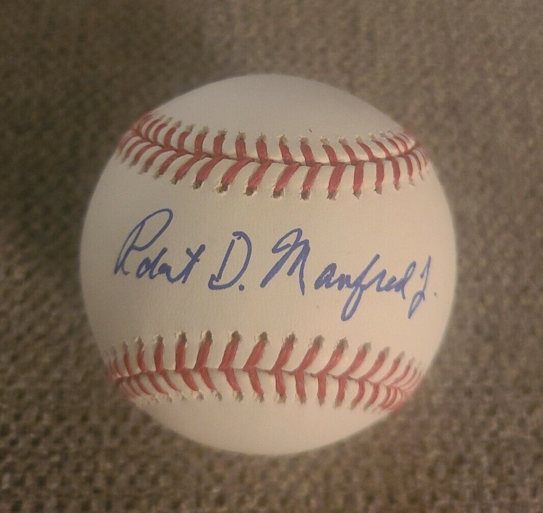 ROBERT D MANFRED SIGNED OFFICIAL MLB BASEBALL COMMISSIONER AUTO W/COA+PROOF 
