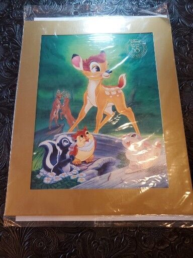 Walt Disney Bambi 55th Anniversary Print Lithograph 8x10 Inch 1997 Promo Sealed