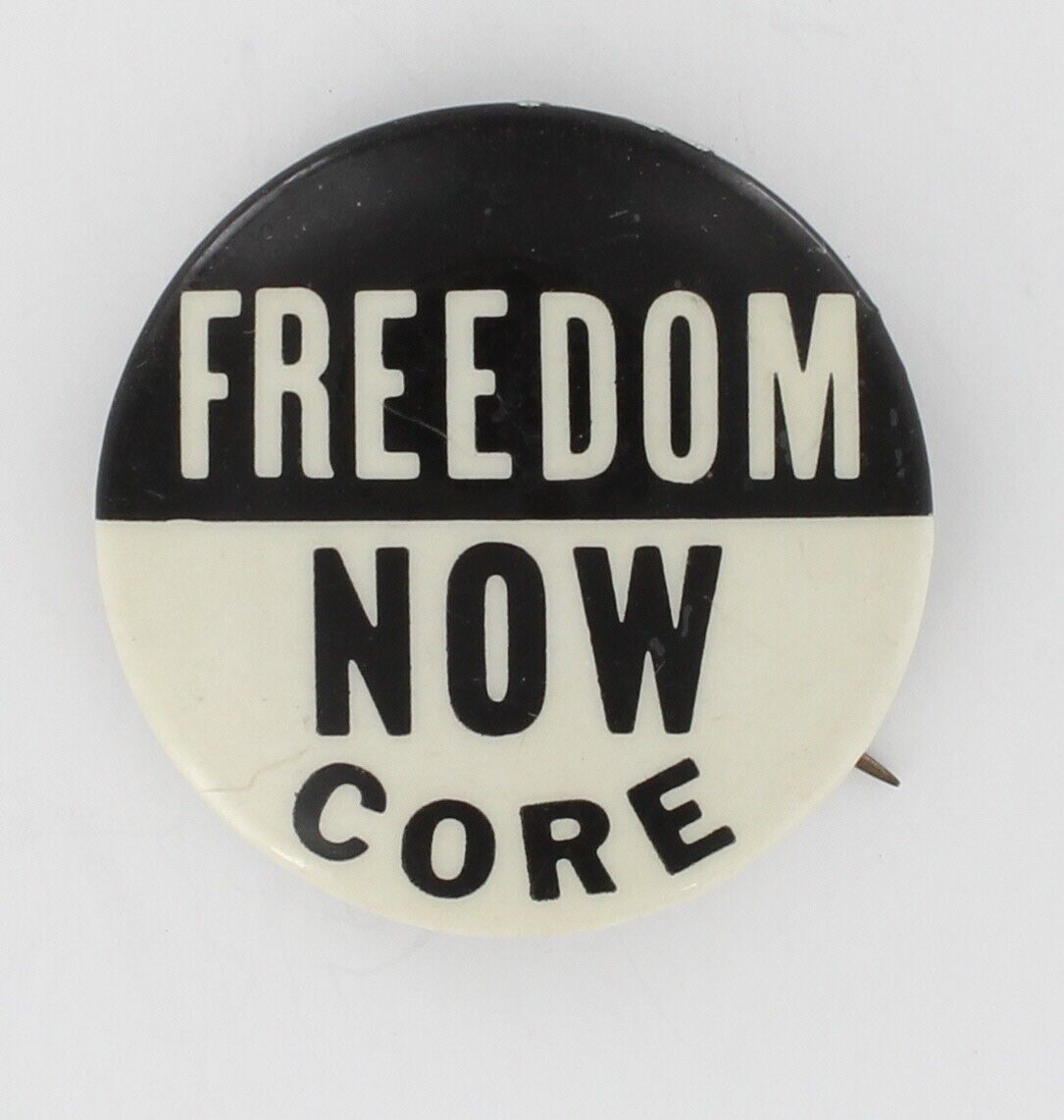 Original Congress Of Racial Equality 1965 CORE Freedom Now SCLC Chicago Pin 