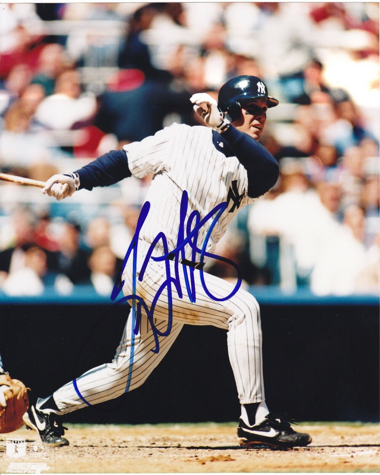 Baseball TINO MARTINEZ Signed New York Yankees Colour Photo