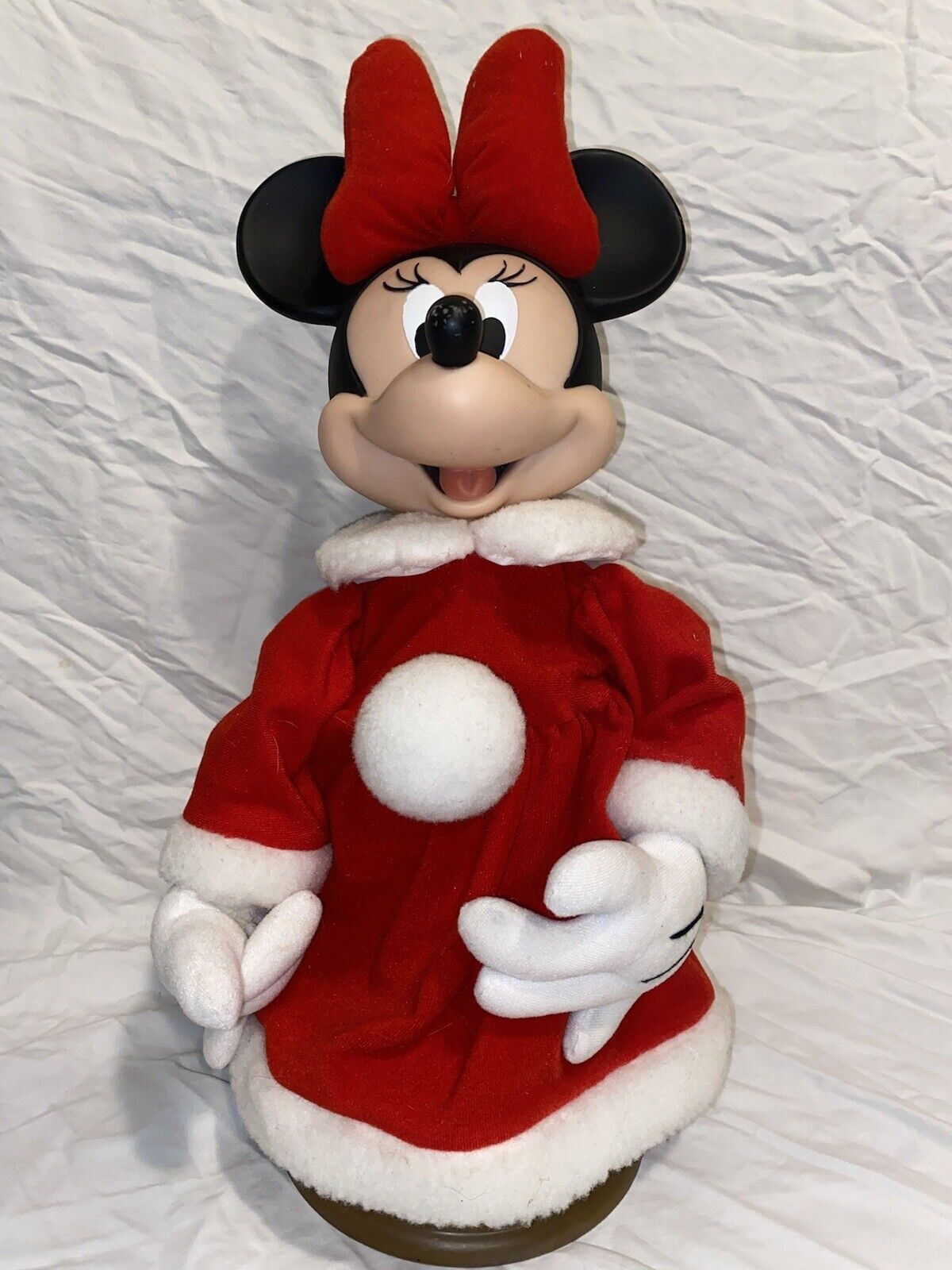 VTG SANTAS BEST Minnie Mouse 18 Inch ELECTRIC ANIMATED MOTIONETTE XMAS DISNEY