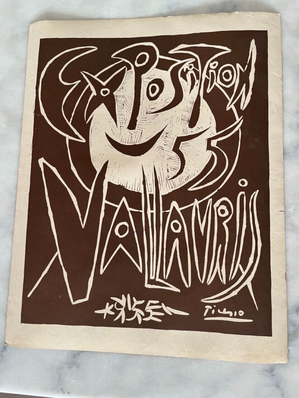 Vintage Picasso Antique Posters, Exposition Vallauris, 1955 - 50.5cm x 40cm