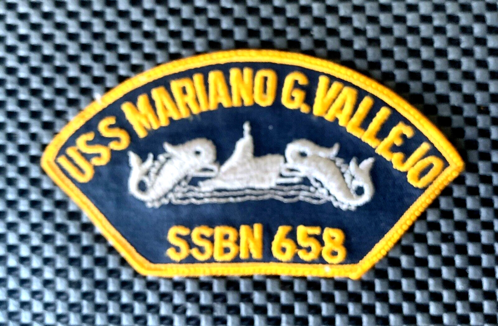 USS MARIANO G. VALLEJO SSBN 658 EMBROIDERED SEW ON PATCH 1966-1995 5 1/2\