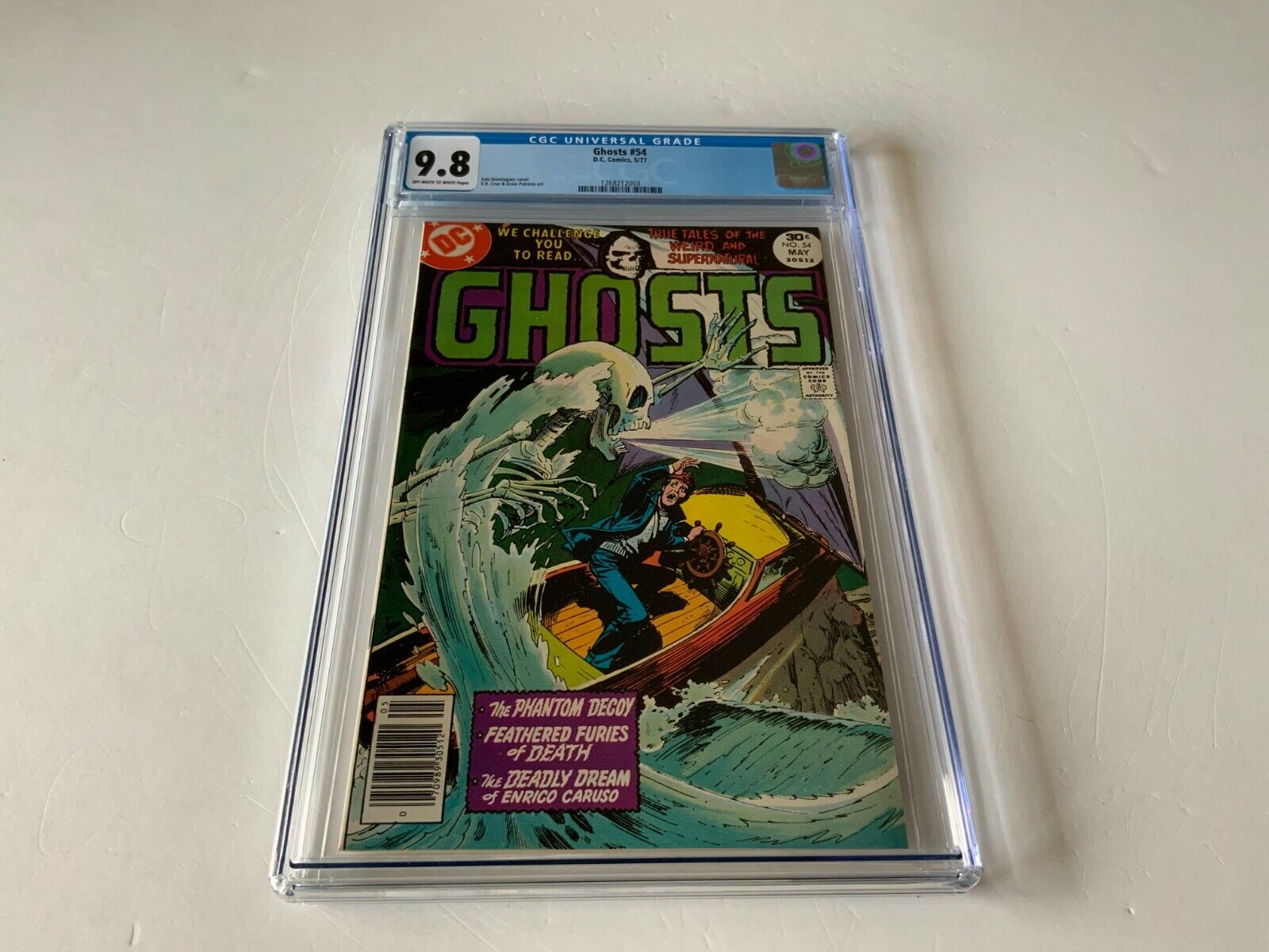 GHOSTS 54 CGC 9.8 DEADLY DREAM OF ENRICO CARUSO BOAT SKELETON DC COMICS 1977