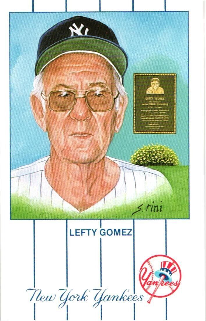 Postcard Lefty Gomez New York Yankees Monument Park Limited Issue