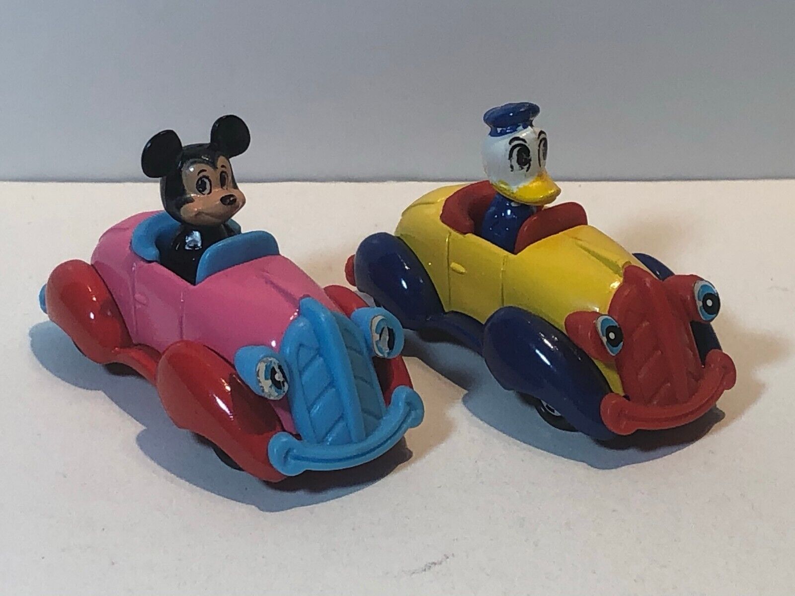 TOMY TOMICA No.55/56 MICKEY MOUSE & DONALD DUCK DIECAST CARS MADE IN JAPAN 1970