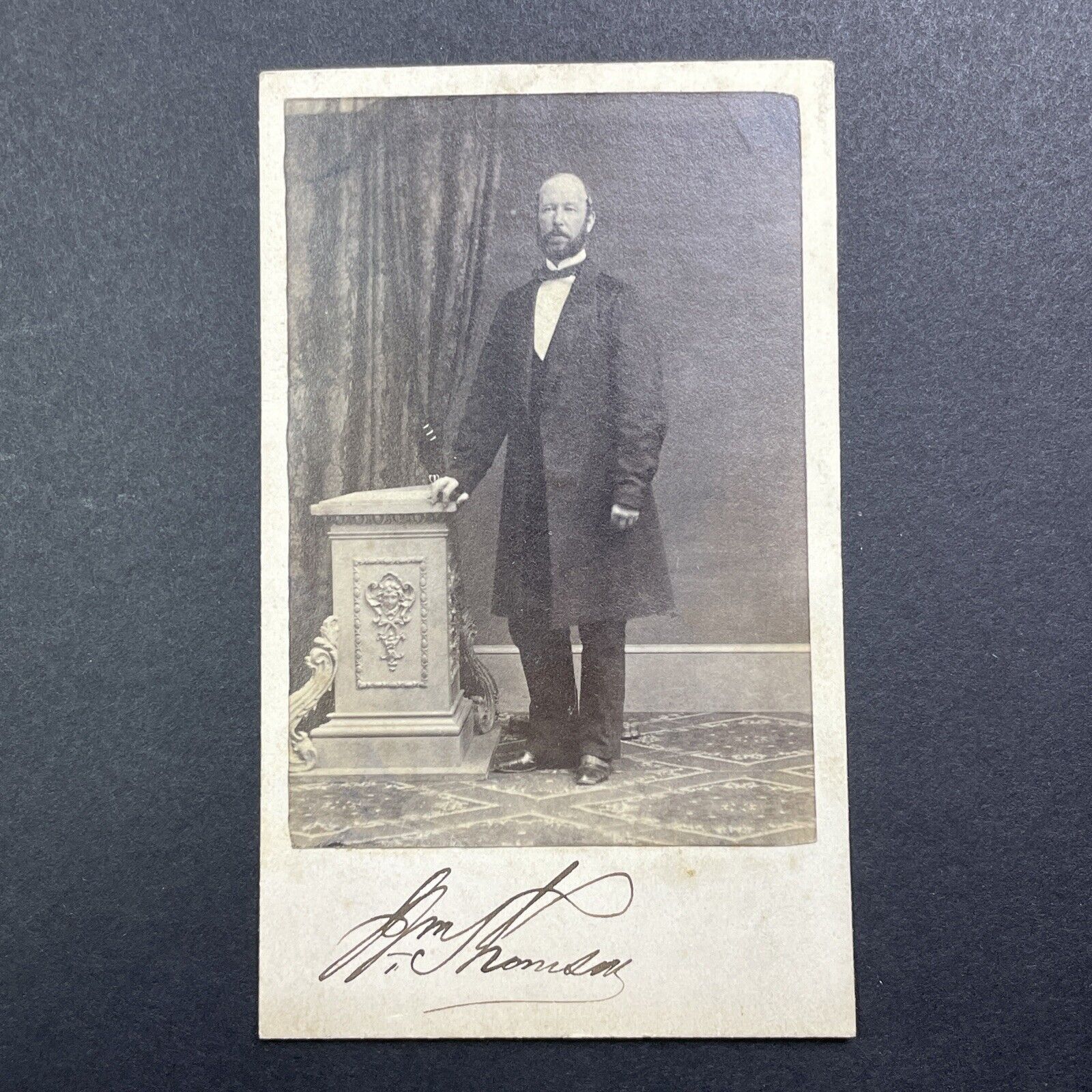 Antique 1850s William Thomson Dundee City Scotland Photo CDV Card V2235