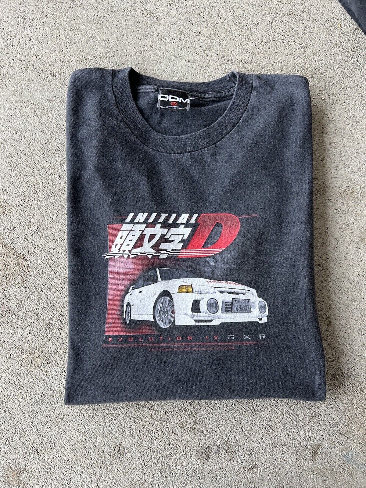 Vintage Initial D Anime Mitsubishi Lancer Evo IV Shirt Size XL 