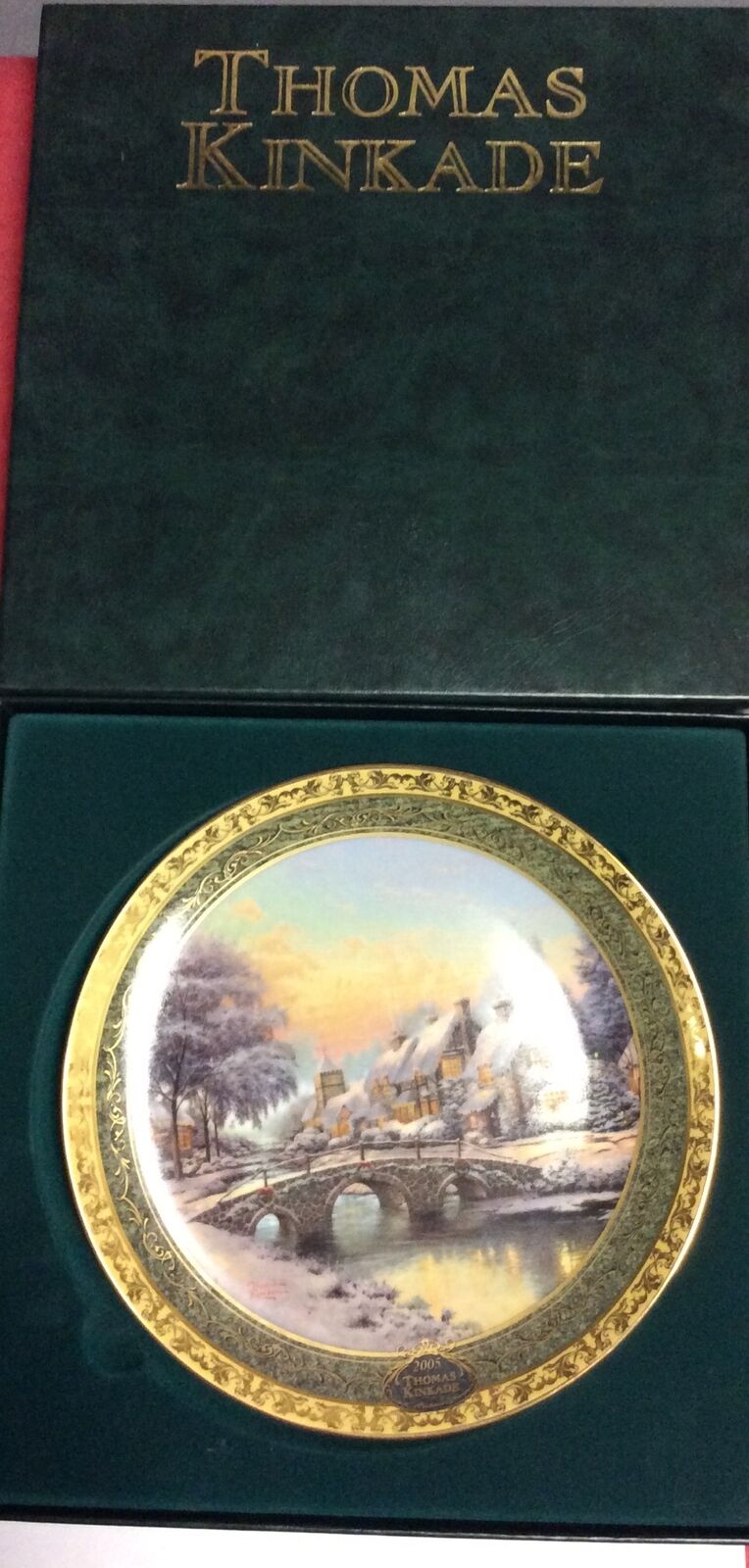 2005 Thomas Kinkade #4657A In The Limited Edition Of Gobblestone Christmas W Box
