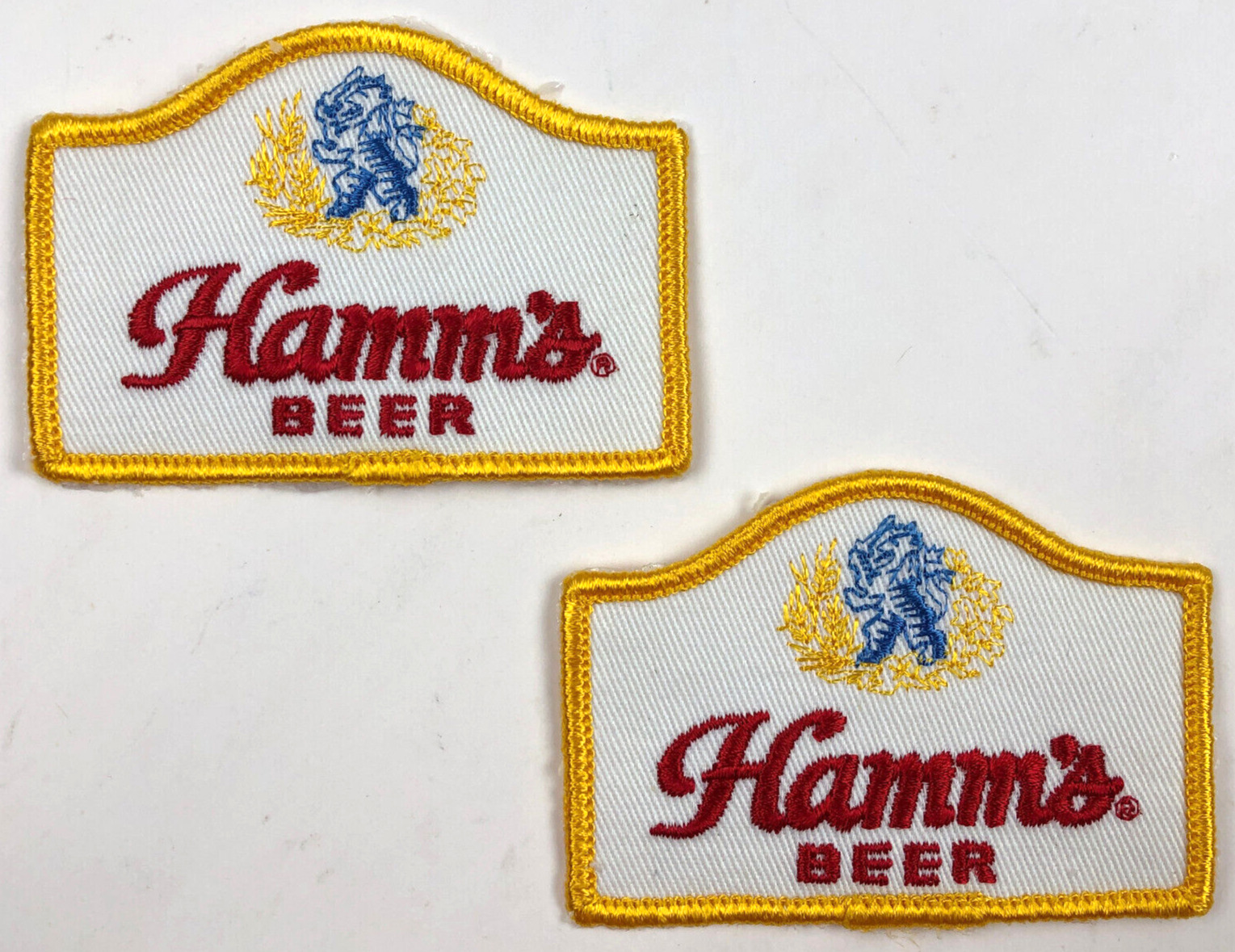 Two Hamm\'s Beer Shirt Pocket Patches 3 1/8\