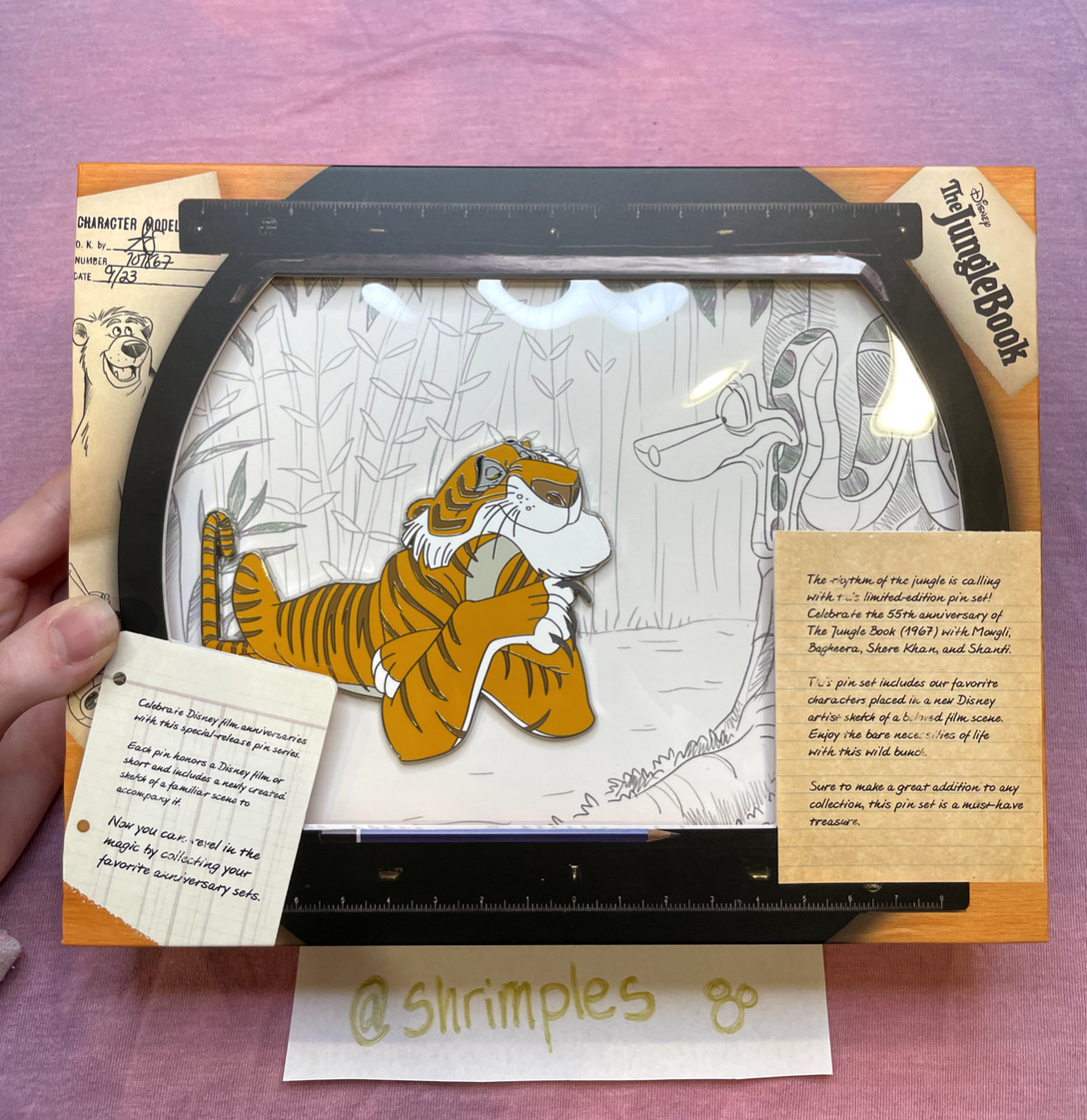 DISNEY D23 EXPO ANNIVERSARY BOXED PIN The Jungle Book Sher Kahn LE 100 NEW HTF