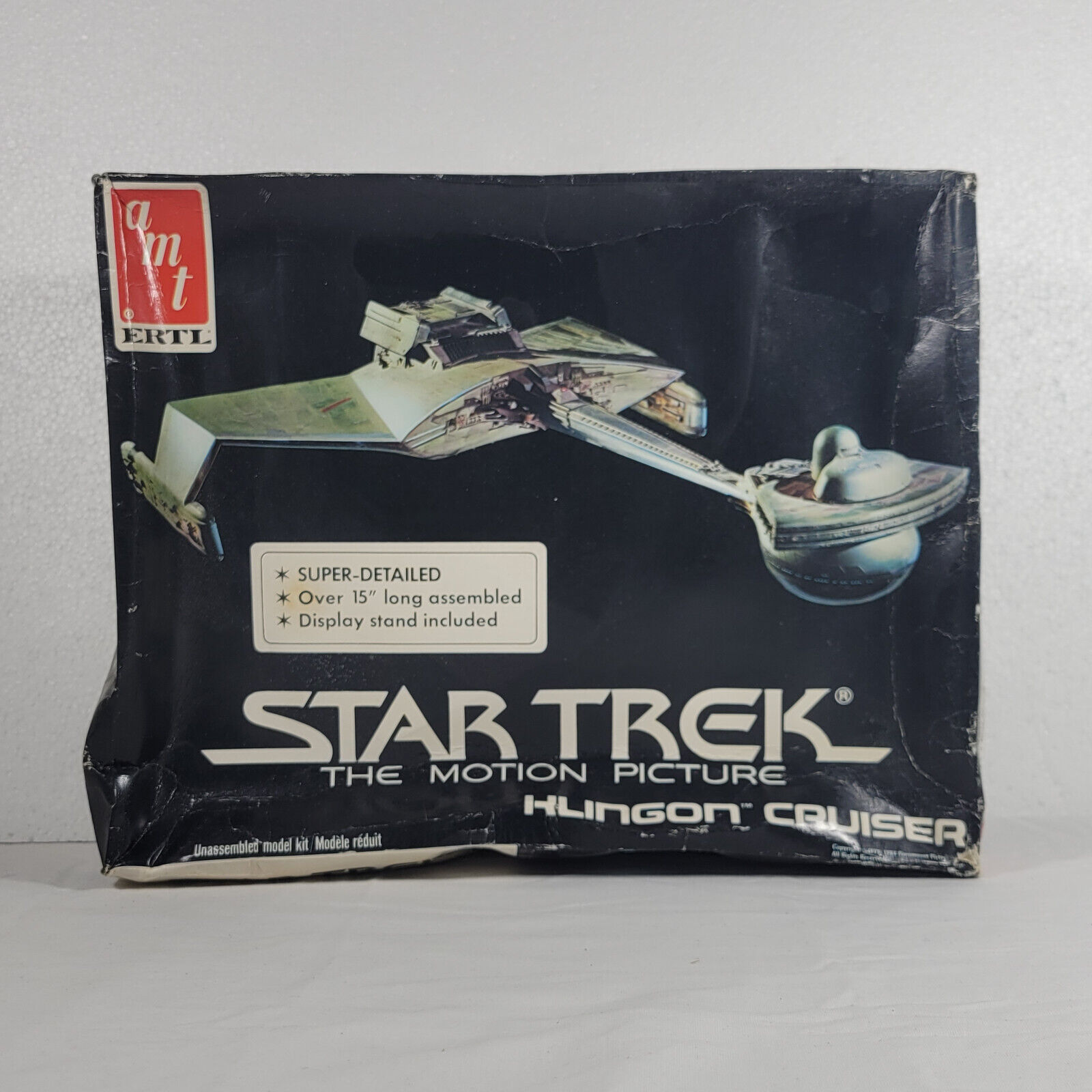 AMT ERTL Star Trek Klingon Cruiser 15 Inch Made in the USA 1979-1984