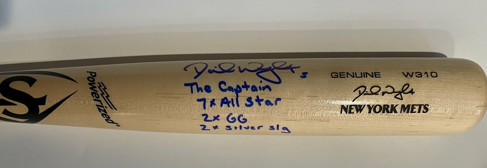 David Wright Autographed Louisville Slugger Game Model Bat with Multiple Inscrip