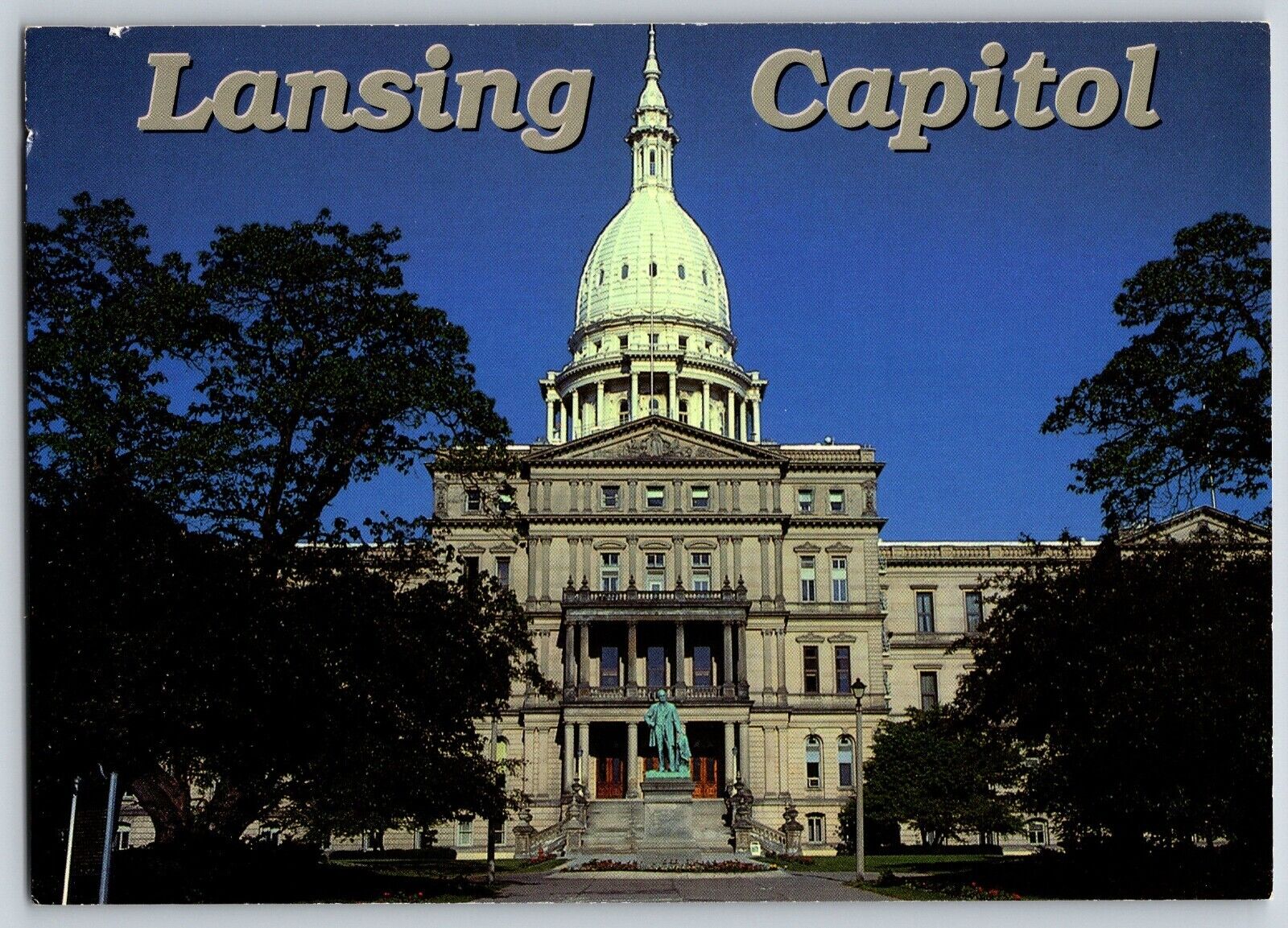 Lansing, Michigan - State Capitol at Lansing - Vintage Postcard 4x6 - Unposted