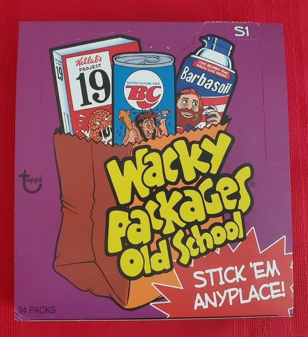 2010 TOPPS WACKY PACKAGES OLD SCHOOL SERIES 1 OPEN BOX 24 UNOPENED PACKS