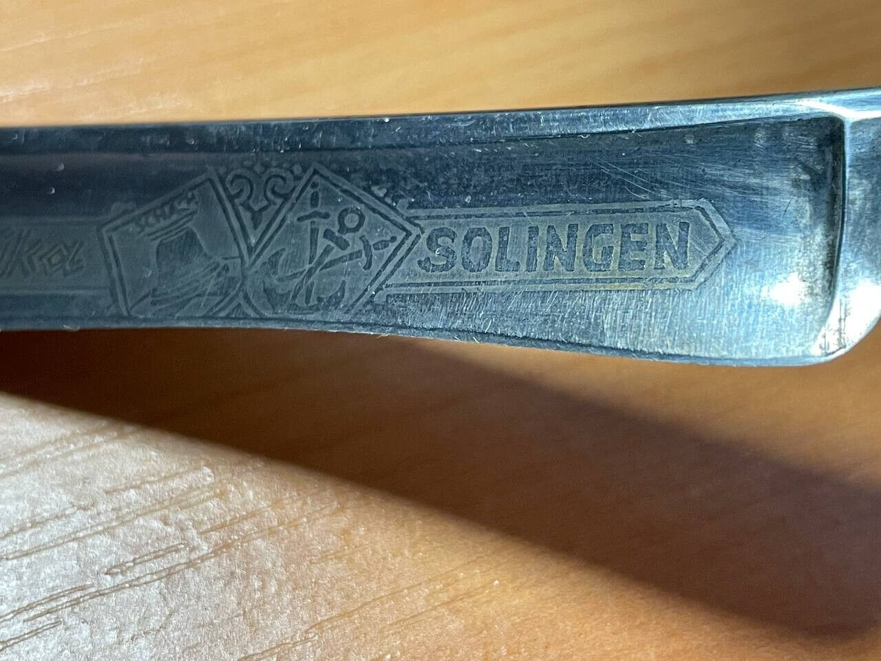 RARE VINTAGE JOWIKA STRAIGHT RAZOR Germany Solingen Etching