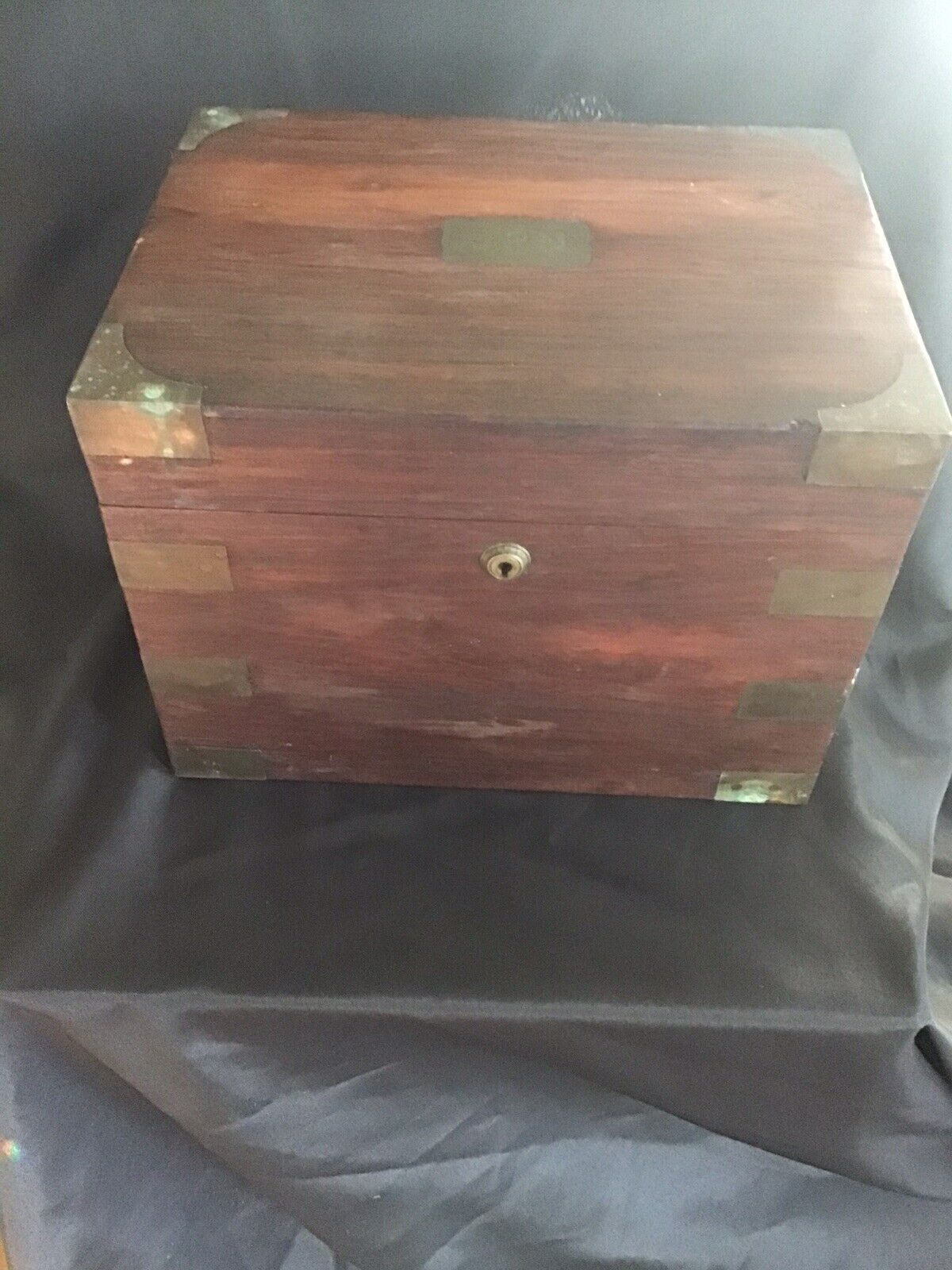 Early 1900’s Antique Mahogany Benson & Hedges Humidor Box